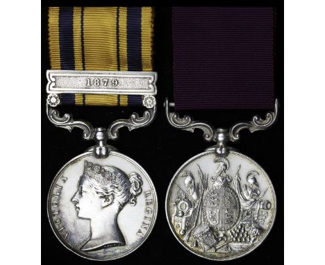 Pair: Corporal W. Stone, Royal EngineersSouth Africa 1877-79, 1 clasp, 1879 (13558, Sapper, W. Stone. R.E.); Army L.S. &amp; 