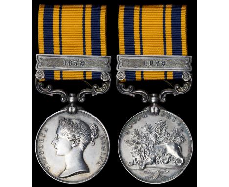 South Africa 1877-79, 1 clasp, 1879 (11790. Corpl. R. Hillman. R.E.), good very fineServed in 30th Company.…