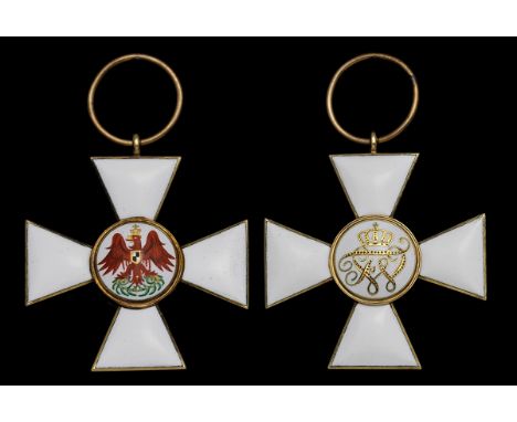 Germany, Prussia, Order of the Red Eagle, breast Badge, 38mm, gold and enamel, base engraved 'W', good very fine…