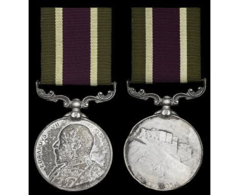 Tibet 1903-04, silver issue (Clerk J. E. Jacobs. S&amp;T Corps), the 'a' of the surname officially corrected, contact marks a