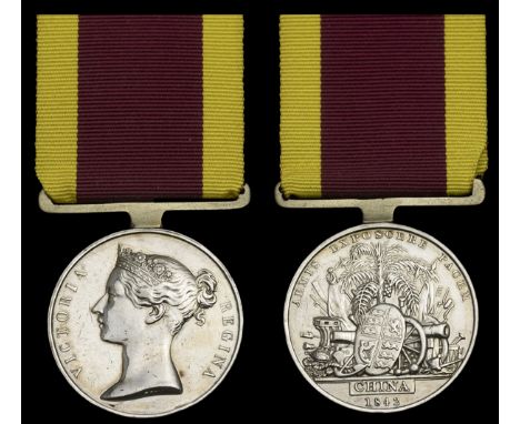 China 1842 (Joseph Bradbury. Royal Marines.), light edge bruises and contact marks, very fineJoseph Bradbury served as Marine