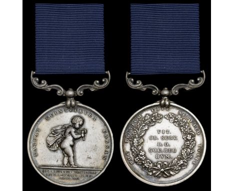 The R.H.S. Silver Medal awarded to Lieutenant (later Admiral, G.C.B.) W. R. Kennedy, Royal Navy, who published Hurrah for the