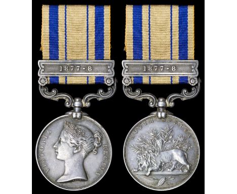 Grahamstown 1st City Rifle Volunteers31 Medals to this unit, all with clasp '1877-8'.South Africa 1877-79, 1 clasp, 1877-8 (P