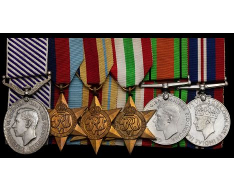 The 'Tail End Charlie's' D.F.M. group of six awarded to Sergeant R. A. Norcross, Royal Air Force Volunteer Reserve, who downe