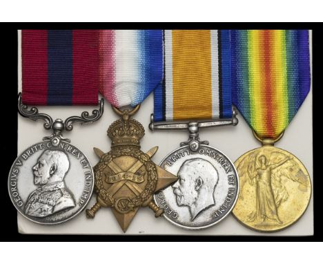 A Great War Italy operations D.C.M. group of four awarded to Sergeant A. Mitchner, 1/7th Battalion, Royal Warwickshire Regime