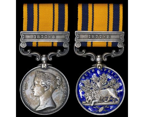 Queenstown Volunteer Rifle Corps50 Medals to this unit, 28 of them with clasp '1877-8'.South Africa 1877-79, 1 clasp, 1877-8 