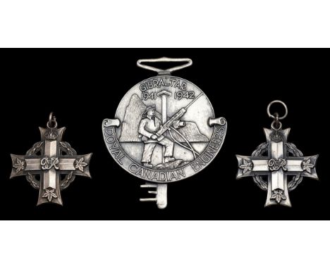 A rare Second World War tunneller's 'Gibraltar Key' group of seven awarded to Major D. Taylor, Royal Canadian Engineers, who 