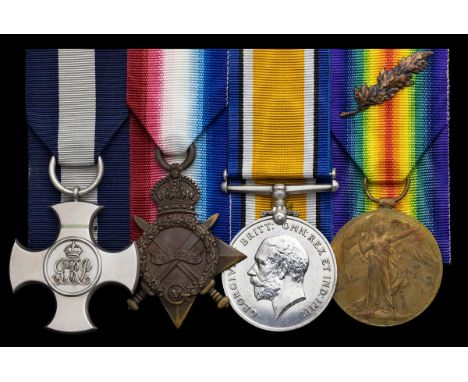The 'Gallipoli Evacuation 1916' D.S.C. group of four awarded to Lieutenant H. J. Carnduff, Royal Navy who also added a 'menti