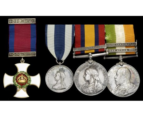 A scarce Boer War Militia Officer's D.S.O. group of four awarded to Major M. A. Foster, 4th Battalion, Somerset Light Infantr