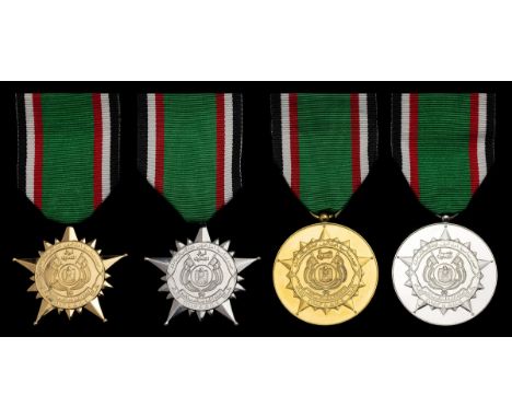 United Arab Emirates, Gulf Cooperation Council 1983, Order of Cooperation (2), 1st Class, gilt; 2nd Class; Medal of Cooperati