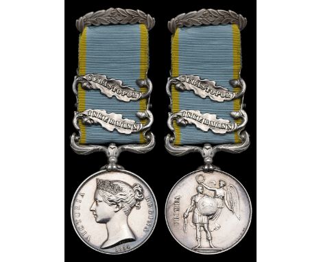 The Crimea Medal awarded to Private J. Boothby, 1st Battalion, Coldstream Guards, who was killed in action at the Battle of I