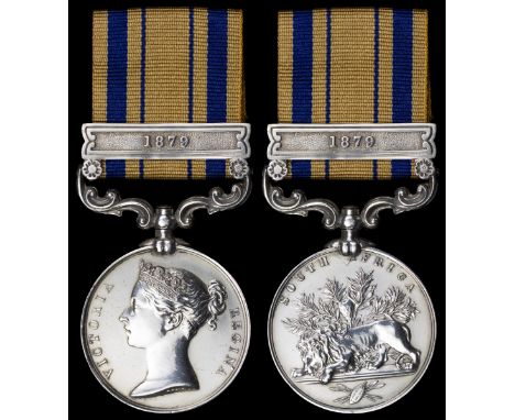 South Africa 1877-79, 1 clasp, 1879 (Pte. S. Barnett. C. M. Rifles.), very fineSamuel Barnett was born in 1853 and served in 