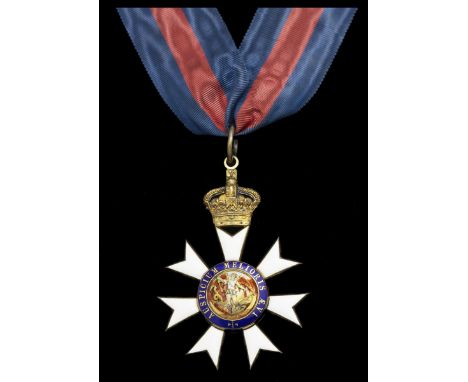 The Most Distinguished Order of St. Michael and St. George, Knight Commander's (K.C.M.G.) set of Insignia, comprising neck Ba