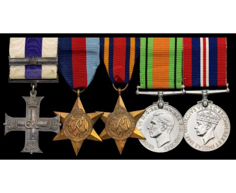 The rare and remarkable 'Tiddim Defence of Point 6052' M.C. and 'Battle of Imphal' Second Award Bar group of five awarded to 