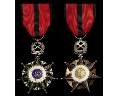 Iraq, Kingdom, Order of Al Rafidain (Two Rivers), Military Division, 5th Class breast Badge, by Garrard &amp; Co., 65mm inclu
