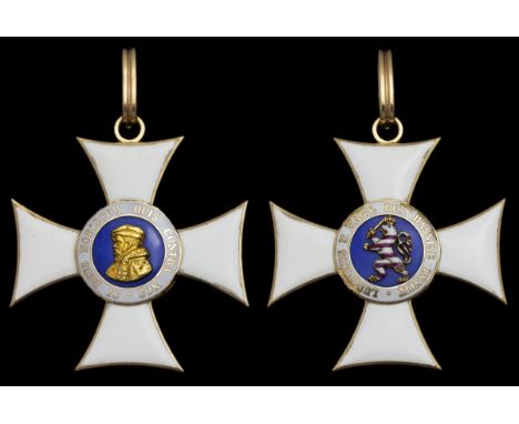 Germany, Hesse-Darmstadt, Grand Duchy, Order of Philip the Magnanimous, Commander's neck Badge, 61mm including suspension x 5
