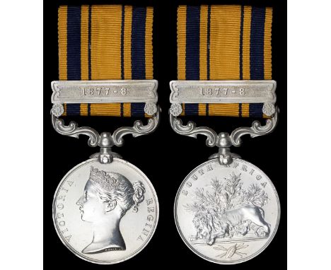 Cape Mounted Rifles &amp; Frontier Armed &amp; Mounted Police255 Medals issued, 129 of which with clasp '1877-8'.South Africa