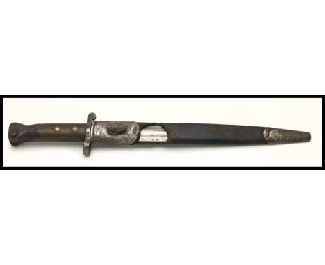 A bayonet sometime carried by Colonel G. E. Tuson, 16th (The Queen's) LancersBayonet, War Department issue, VR marks '12 '90'
