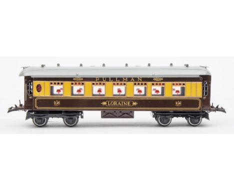Hornby O Gauge No 2/3 Special Pullman Coach 'Loraine':, (restored/repainted)