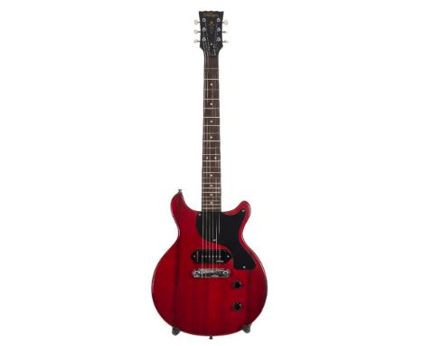 A Vintage JHS V130 guitar:, serial number I16040325, Wilkinson WJ15 machine heads, W90SK pickup black scratch plate satin che