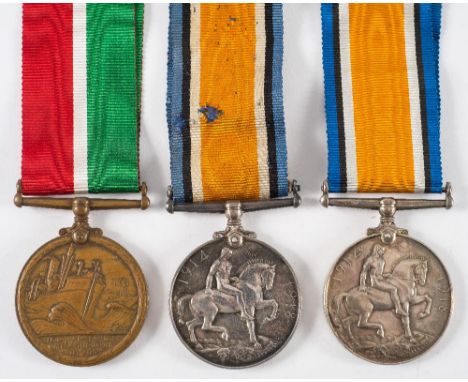 A WWI Mercantile Marine War Medal to 'Thomas Cooke':, together with two RN war Medals,'J57632 A G Court Ord RN' and 'K52950 G