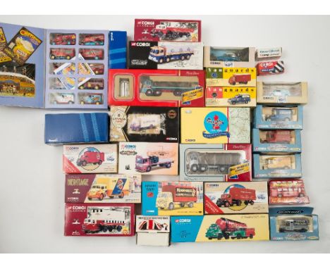 Corgi, Vanguard and others:, a boxed group of commercial and other vehicles, including a Corgi O series Bedford Van 'Cameron 