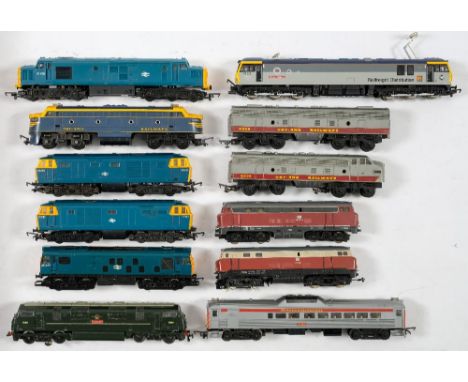 Lima and other OO/HO gauge, a group of various diesel electric locomotives: (a lot)