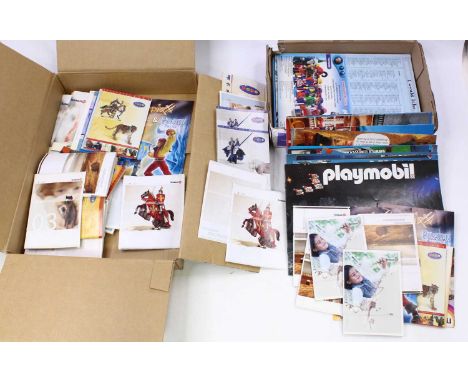 Collection of Playmobil, Schleich, Revell, Siku and similar mainly 1980s and later trade catalogues and brochures