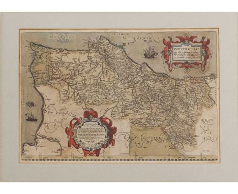 1560, MAP OF PORTUGAL: [ORTELIUS (ABRAHAM)]: Portugalliae que olim Lusitania, novissima &amp; exactissima descriptio, Auctore