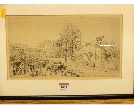 George Cuitt (1779-1854) - South porch, Chester Cathedral, etching, 22 x 23.5cm; William Strang etching; Albany E Howard etch