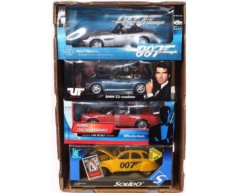 James Bond 007 related 1/18 scale boxed group of four models to include Auto Art No. 70511 BMW Z8 'The World Is Not Enough', 