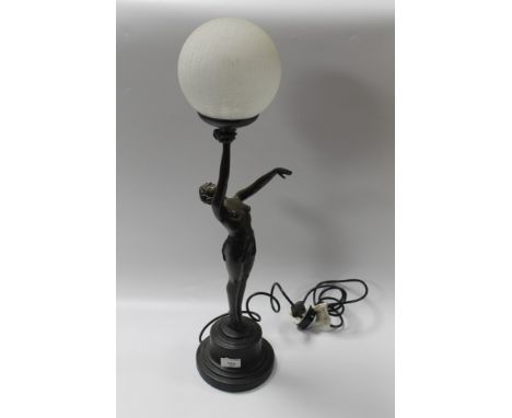 AN ART DECO STYLE LAMP
