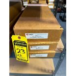 (New) (1) Chick 1550 Faceplate, 200mm X 50mm, Model SFP1550-20-50-01, (2) Chick 1550 Wide Jaw Sets,