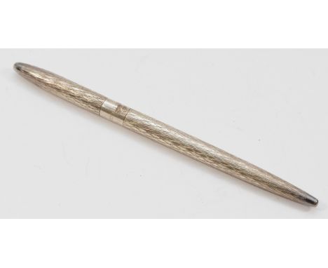 Tiffany &amp; Co, a sterling silver ladies pen with cap, lacking rollerball, 11.5cm.