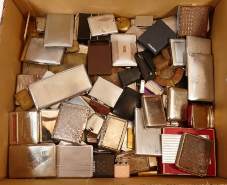 A large collection of mid 20th century and later smoking related items, to include cigarette cases, ashtrays and cigarette li