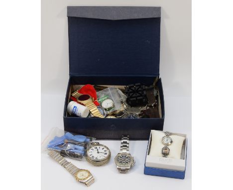 A Glaco manual wind wristwatch, various fashion watches and watchmakers tools, spares or repair