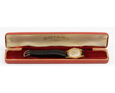 Three watches to include, Rotary, a gold plated manual wind gentleman's wristwatch, textured dial, 32mm, case, Avia Olympic, 