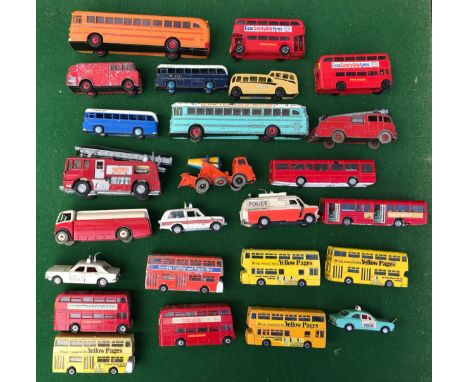 A large collection of Dinky diecast mainly Bus vehicles to include Atlantean Bus x 5, 289 Routemaster Bus x 4, Single Deck Bu