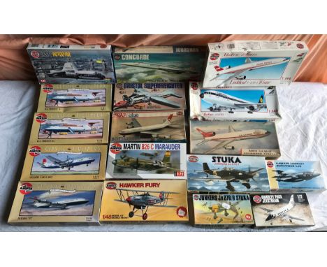 Airfix scale model kit Aircrafts x 17 models.Condition ReportBoxed, unassembled.