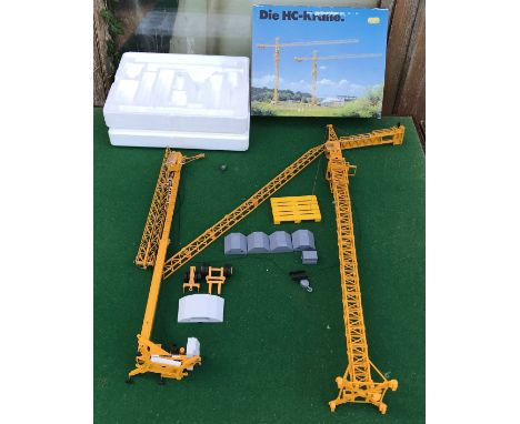 A diecast metal Conrad products Liebherr Die HC-Krane models x 2.Condition ReportGood condition, light playwear, assembled wi