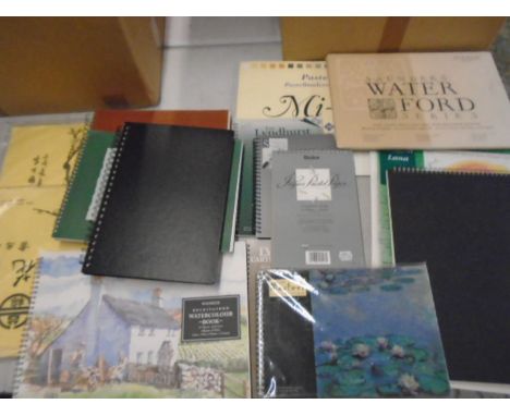 Artist pads, sketch books, watercolour paper, pastel paper etc