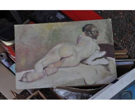 Quantity of various picture, watercolours, prints oil on boards and etchings 