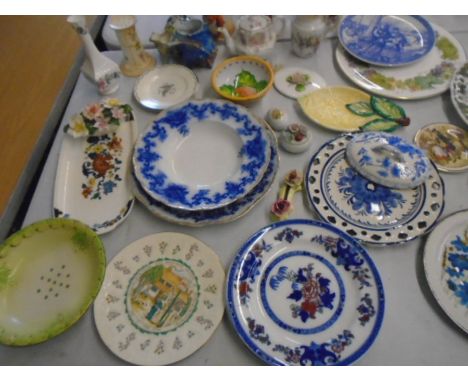 China collection to include Goebel Royal Douton, spode, Charmouth teddy bear figures, pot lids, sphinx figures (as found!) an