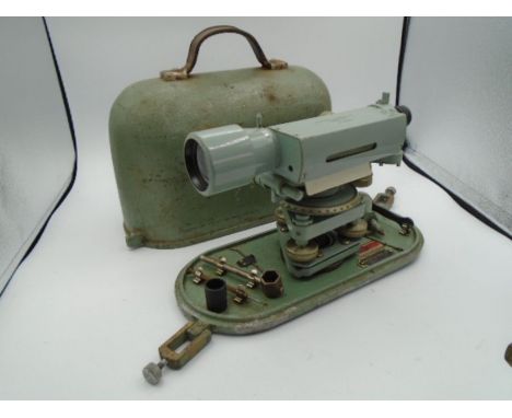 Theodalite  no. 64920 A. Hall &amp; bros with original tripod