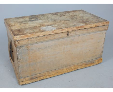 Victorian pine trunk 93 cm W 