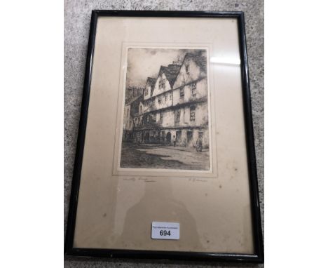 Vintage print signed. 