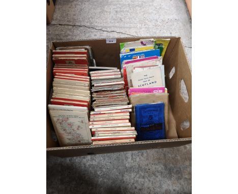 Large box of vintage maps. 