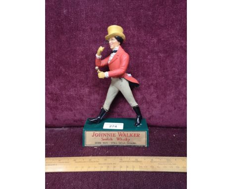 Johnnie walker scotch whisky advertising figure. 