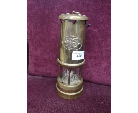 Cymru welsch brass miners lamp. 