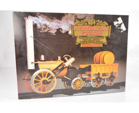 Hornby 3.5 inch Live Steam Stephenson's Rocket,  comprising Rocket, Tender, qty of track and various tools, in original box, 